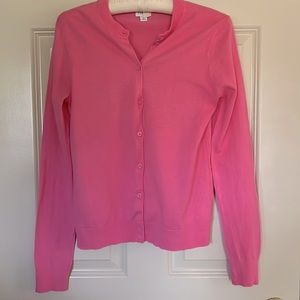 J Crew cardigan sweater Barbie pink size S LIKE NEW